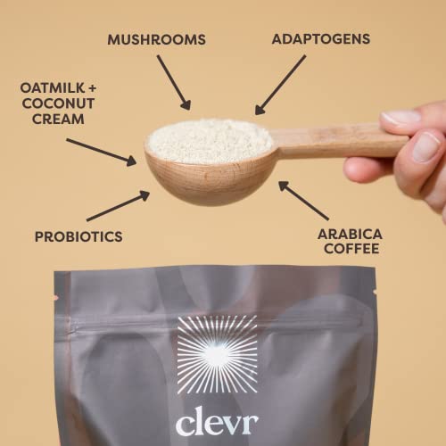 Clevr Blends Instant Coffee Latte Mix, Oat Milk Latte, 100% Arab...