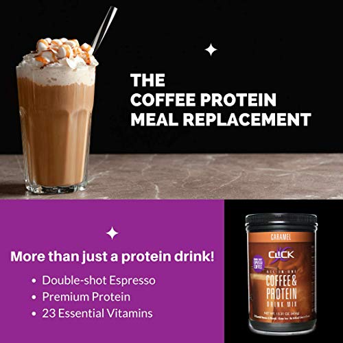 Click All-In-One Protein &Amp; Coffee Meal Replacement Drink Mix, Ca