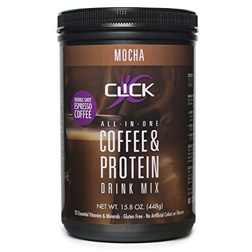Click All-In-One Protein &Amp; Coffee Meal Replacement Drink Mix, Mo