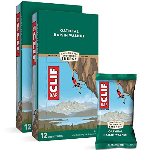 Clif Bars - Energy Bars - Oatmeal Raisin Walnut - Made With Orga