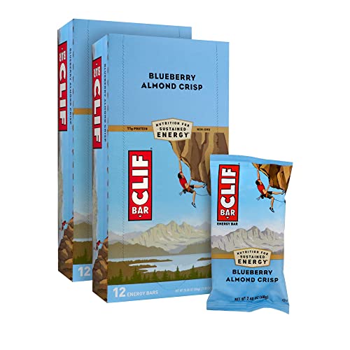 Clif Bars - Energy Bars - Blueberry Crisp - Made With Organic Oa