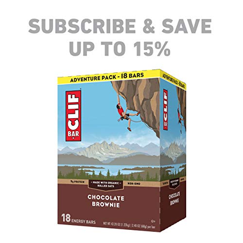 Clif Bar - Energy Bars - Chocolate Brownie - 2.4 Ounce Protein