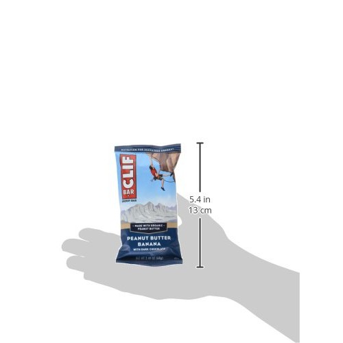 Clif Bar - Energy Bars - Peanut Butter Banana Dark Chocolate -