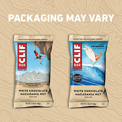 Clif Bar - Energy Bars - White Chocolate Macadamia Nut Flavor -