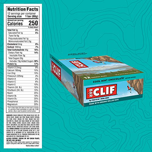 Clif Bar Energy Bars With Caffeine- Packaging May Vary, Cool Min