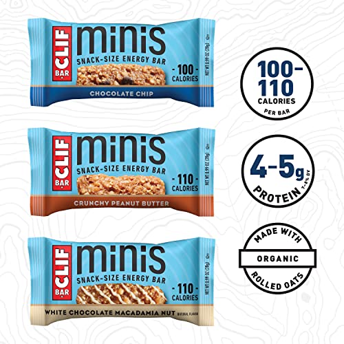 Clif Bar - Mini Energy Bar Variety Pack - Chocolate Chip, Crunch...
