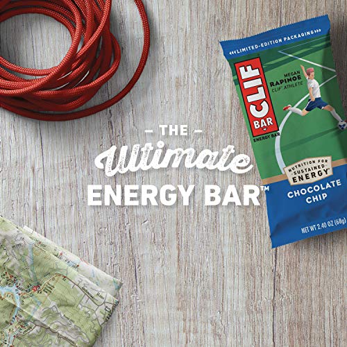 Clif Bars - Chocolate Chip - 10 Full Size And 10 Mini Energy Bar