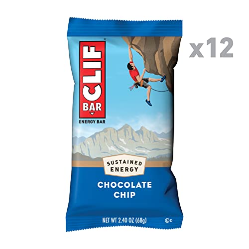 Clif Bars - Energy Bars - Chocolate Chip - Made With Organic Oat