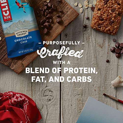 Clif Bars - Energy Bars - Chocolate Chip - Made With Organic Oat