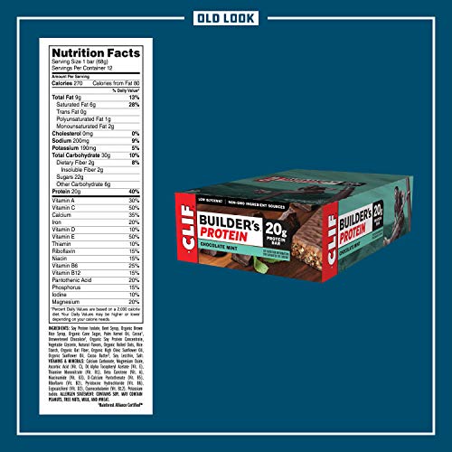 Clif Builders - Protein Bars - Chocolate Mint - 20G Protein 2.4