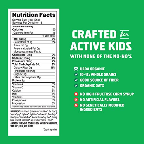 Clif Kid Zbar - Organic Energy Bar - Iced Oatmeal Cookie - 1.27