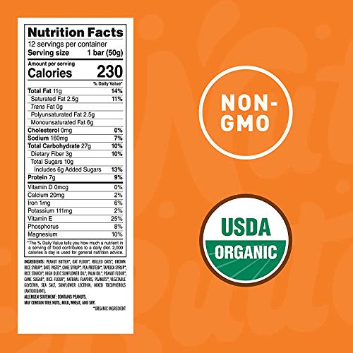 Clif Nut Butter Bar - Organic Snack Bars - Peanut Butter - Organ