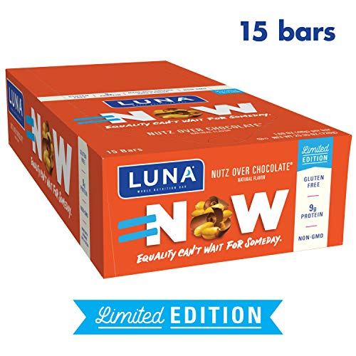Luna Bar - Gluten Free Snack Bars - Nutz Over Chocolate Flavor -