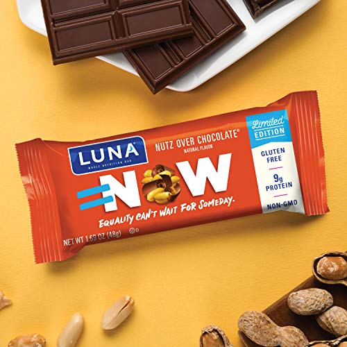 Luna Bar - Gluten Free Snack Bars - Nutz Over Chocolate Flavor -