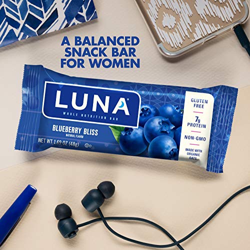 Luna Bar - Gluten Free Bars - Blueberry Bliss Flavor - 1.69 Oun