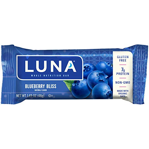 Luna Bar - Gluten Free Bars - Blueberry Bliss Flavor - 1.69 Oun