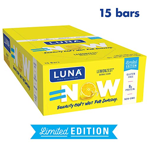 Luna Bar - Gluten Free Bars - Lemon Zest Flavor - 1.69 Ounce Sn