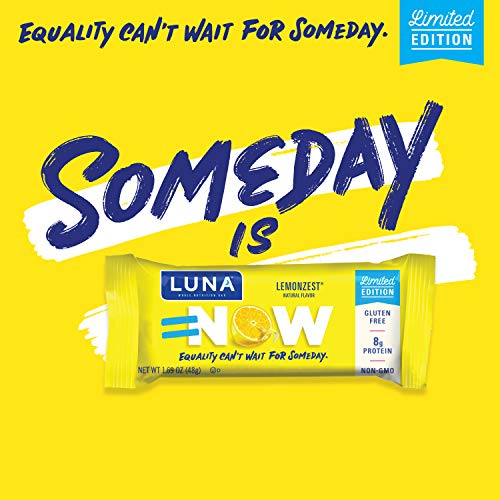 Luna Bar - Gluten Free Bars - Lemon Zest Flavor - 1.69 Ounce Sn