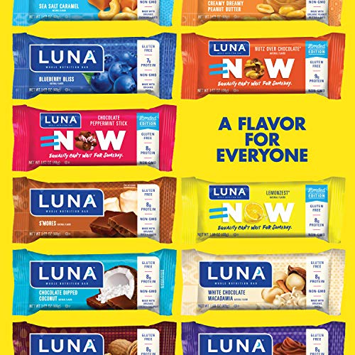 Luna Bar - Gluten Free Bars - Lemon Zest Flavor - 1.69 Ounce Sn