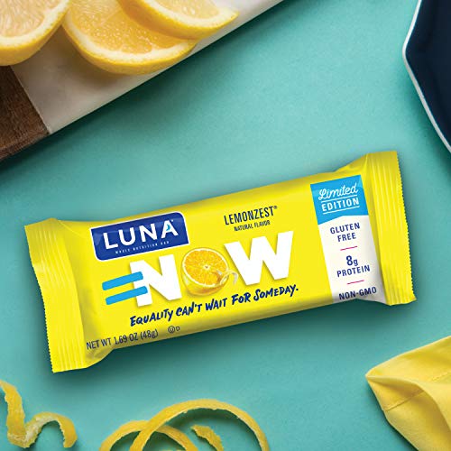 Luna Bar - Gluten Free Bars - Lemon Zest Flavor - 1.69 Ounce Sn