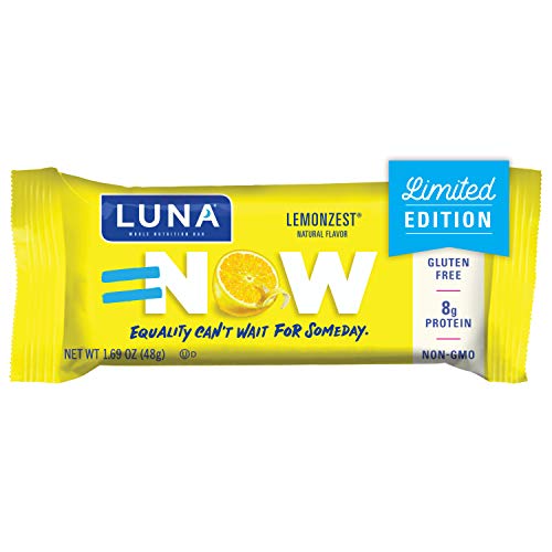 Luna Bar - Gluten Free Bars - Lemon Zest Flavor - 1.69 Ounce Sn