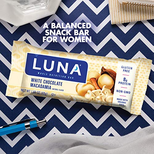 Luna Bar - Gluten Free Bars - White Chocolate Macadamia Flavor -