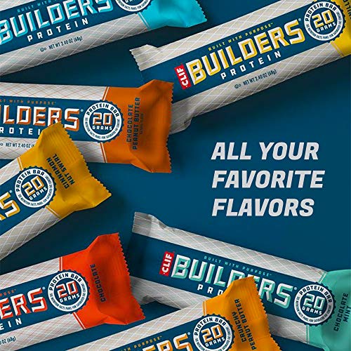 Clif Builders Protein Bar - Crunchy Peanut Butter, Chocolate Pe