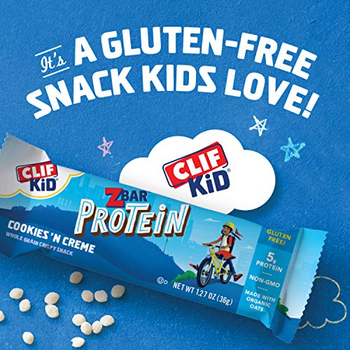 Clif Kid Z Bar- Protein Granola Bars - Cookies And Creme - 1.27 Clif Kid Z Bar- Protein Granola Bars - Cookies And Creme - 1.27