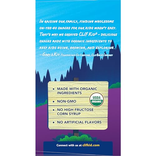 CLIF Kid Zbar - Chocolate Chip - Soft Baked Whole Grain Snack Ba...