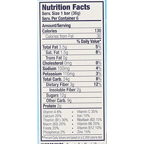 Clif Kid Zbar - Organic Granola Bars - Chocolate Chip - Non-Gmo