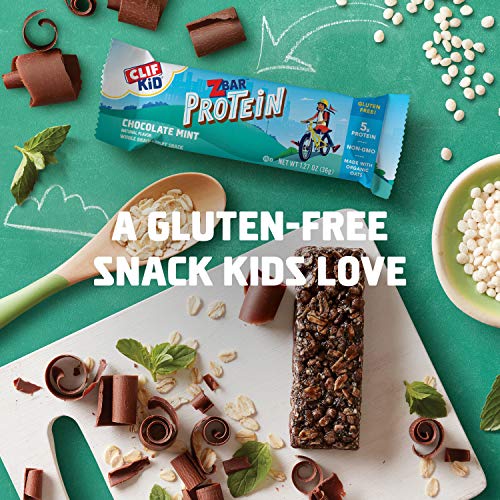 Clif Kid Zbar - Protein Granola Bars - Chocolate Mint Flavor -