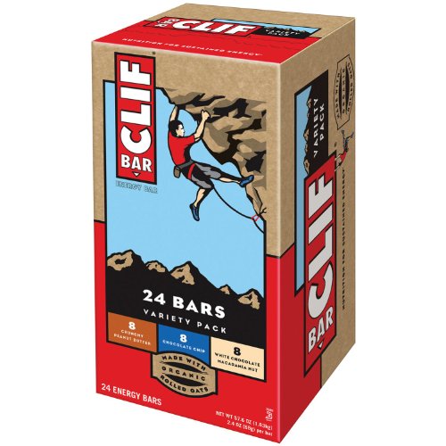 Clif Variety Bar 24 Count, 8 White Chocolate Macadamia Nut, 8 Ch