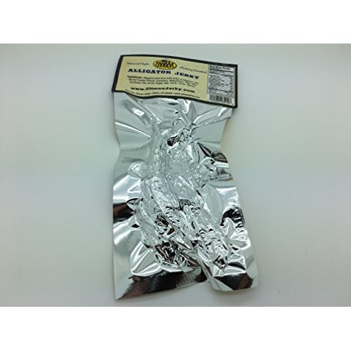 Best All Natural 1 Oz. Smoked Cajun Style Alligator Jerky – 100%