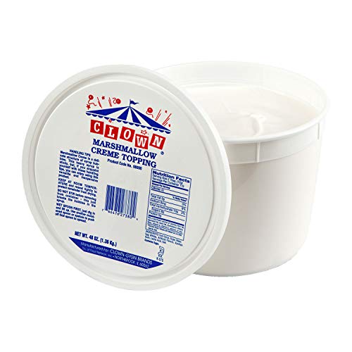 Clown Global Brands Marshmallow Cream Topping 6 Case 1 Gallon