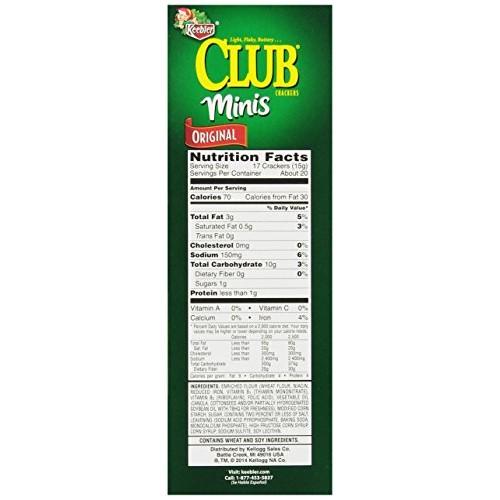 Club Crackers, Original Minis, 11-Ounce Boxes Pack Of 4
