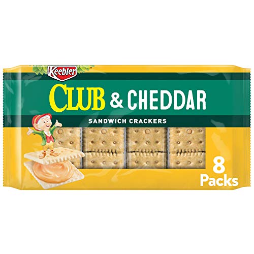 Keebler, Sandwich Crackers, Club And Cheddar, 11Oz Tray 8 Count