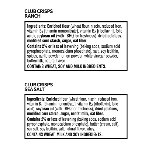 Kelloggs Club Cracker Crisps, Baked Snack Crackers, Party Snack...