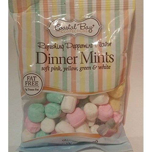 Coastal Bay Refreshing Peppermint Pastel Dinner Mints, 5 Ounce