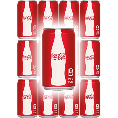 Coca-Cola, 7.5 Fl Oz Mini Can Pack Of 12, Total Of 90 Oz