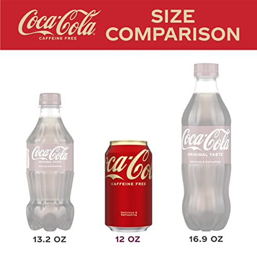 Coca-Cola Caffeine Free Soda Soft Drink, 12 Fl Oz Pack of 12