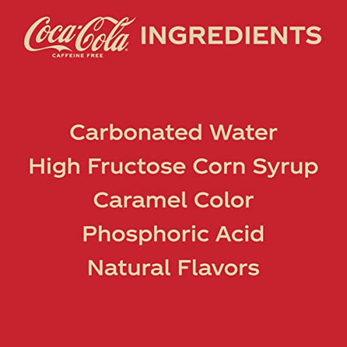 Coca-Cola Caffeine Free Soda Soft Drink, 12 Fl Oz Pack of 12