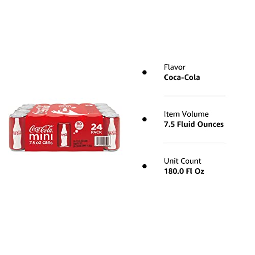 Coca-Cola Mini-Cans, 7.5 Fl Oz Pack Of 24