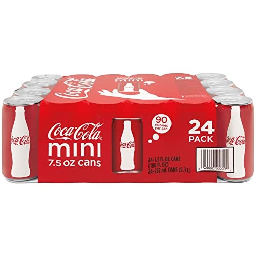 Coca-Cola Mini-Cans, 7.5 Fl Oz Pack Of 24