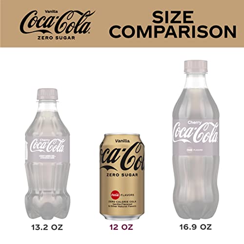 Coca-Cola, Zero Soda, Vanilla, 12 Oz Pack Of 12
