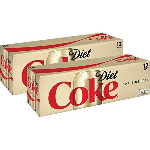Diet Coke Caffeine Free Soda Soft Drink, 12 Fl Oz, 24 Pack
