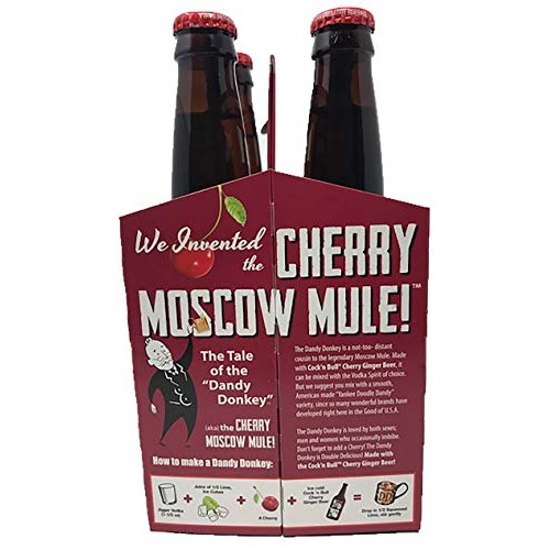 Cock N Bull Cherry Ginger Beer | One 4 Pack 12 Fl Oz Bottles |