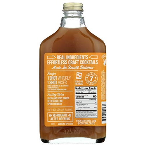 Cocktail Crate, Craft Cocktail Mixer, Classic Ginger Mule, 12.7