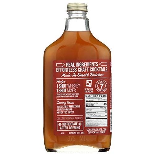 Cocktail Crate, Craft Cocktail Mixer, Classic Whiskey Sour, 12.7