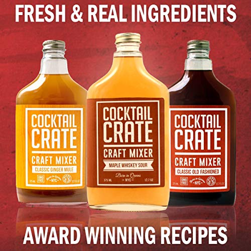 Cocktail Crate Whiskey Lovers 3 Pack Drink Mixers | Award-Winni