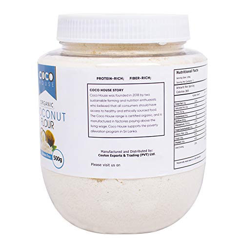 Coco House Organic Coconut Flour Pet Jar | Usda Organic &Amp; Non-Gm